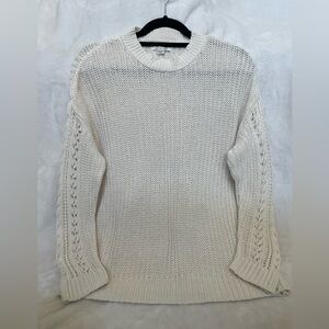 American Eagle Outfitters Ivory Knit Pullover